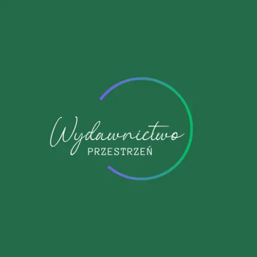 Wydawnictwo przestrzeń. Logo na zielonym tle
